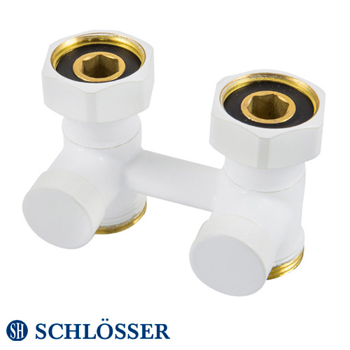 Узел подключения Schlösser прямой GW3/4 x GZ3/4 белый (600700022)