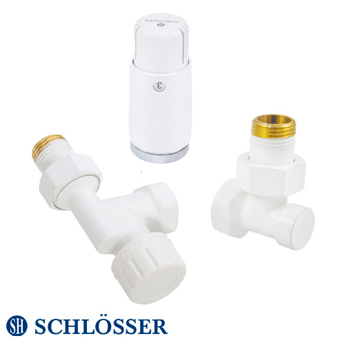 Комплект термостатический Schlösser Standard Mini GZ1/2 x GW1/2 аксиальный, термоголовка Mini M30x1.5 (602200126)