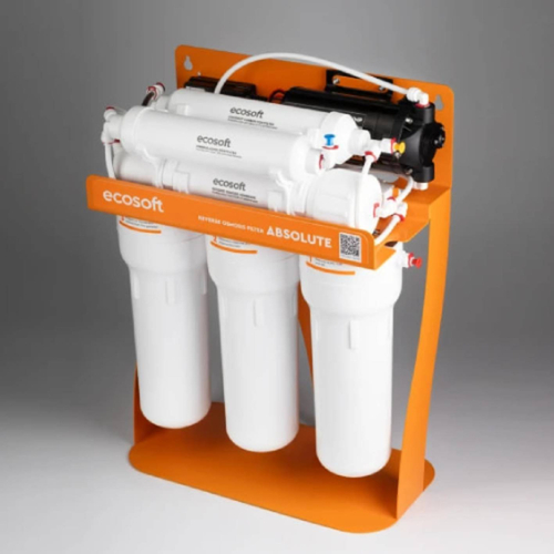 Фильтр обратного осмоса Ecosoft Absolute 6-75MPS  с минерализатором и насосом на станине (MO675MPSECO)