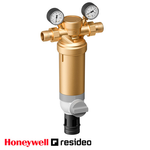 Фильтр с обратной промывкой Resideo Braukmann F76S-3/4LFAAM 100µm (для горячей воды)