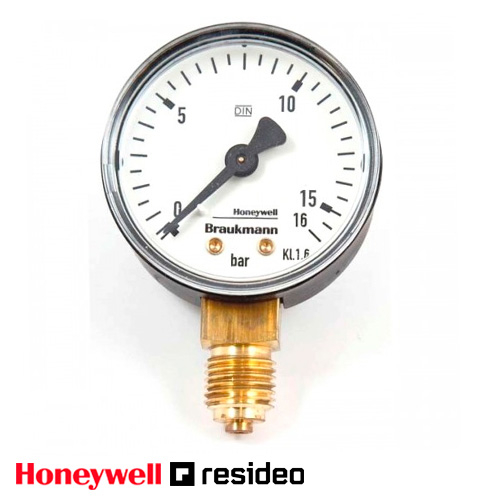 Манометр Resideo M38K-A16 0-16 бар для D04FM/D05FS (Honeywell M38K-A16)
