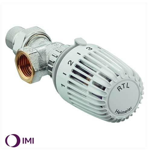 Кран RTL с термоголовкою IMI Heimeier DN15 кутовий (9173-02.800)
