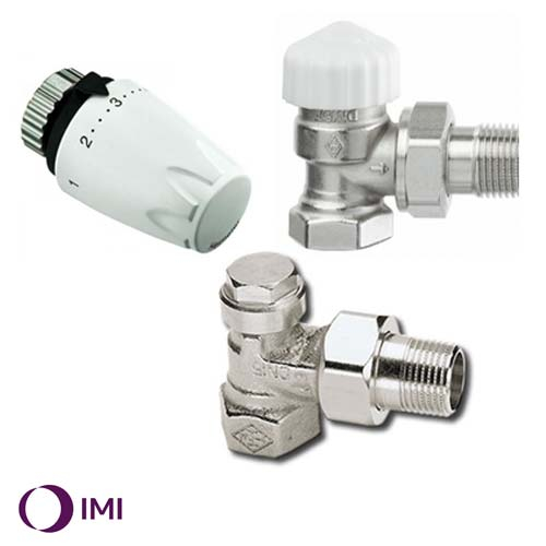 Комплект бокового підключ. радіатора кутовий IMI Heimeier DXCRFA15