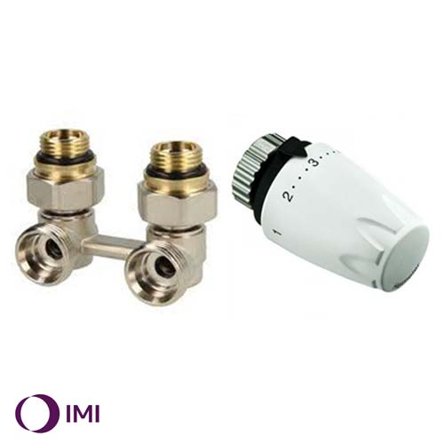 Комплект нижнього підкл. радіатора IMI Heimeier DXVKA15 кутовий