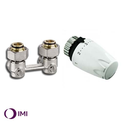 Комплект нижнього підкл. радіатора IMI Heimeier DXVKA20 кутовий